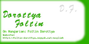 dorottya foltin business card